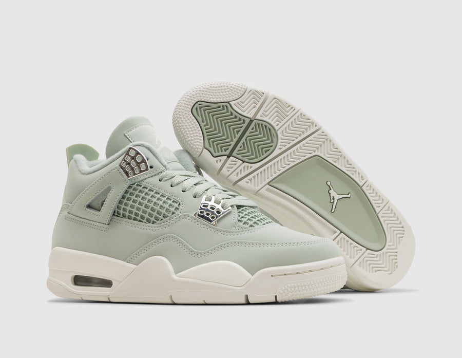Jordan Women's 4 Retro Seafoam / Sail - Metallic Silver