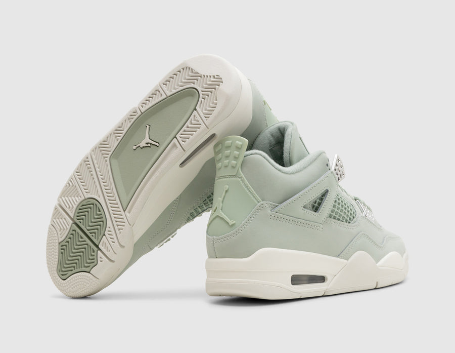 Jordan Women's 4 Retro Seafoam / Sail - Metallic Silver