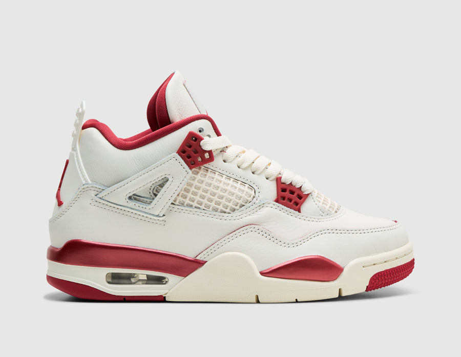 Jordan Women's 4 Retro Pale Ivory / Sierra Red - Tough Red