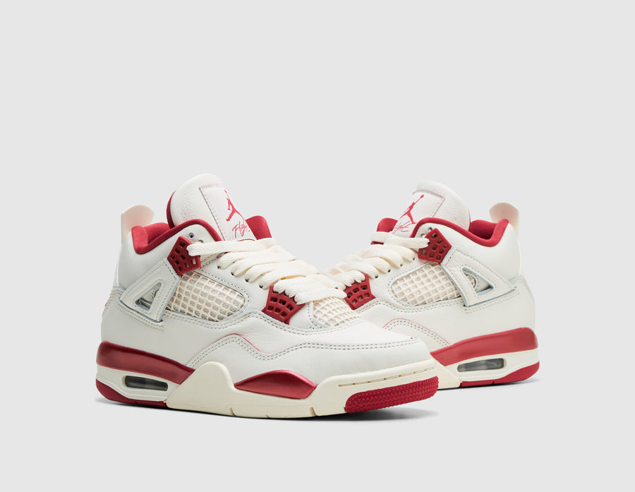 Jordan Women's 4 Retro Pale Ivory / Sierra Red - Tough Red
