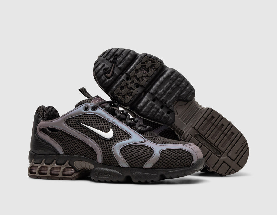 Nike Air Zoom Spiridon Cage 2 / Medium Ash / Metallic Silver - Taupe Grey