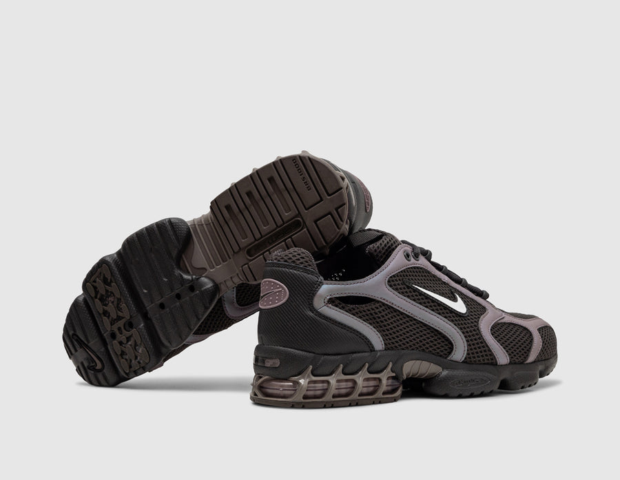 Nike Air Zoom Spiridon Cage 2 / Medium Ash / Metallic Silver - Taupe Grey