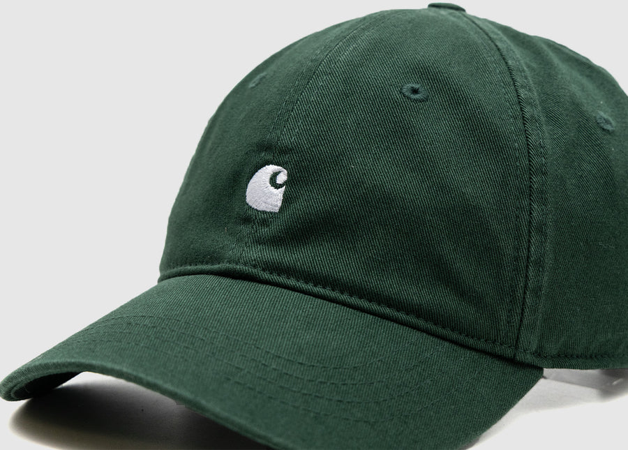 Carhartt WIP Madison Logo Cap Conifer / White