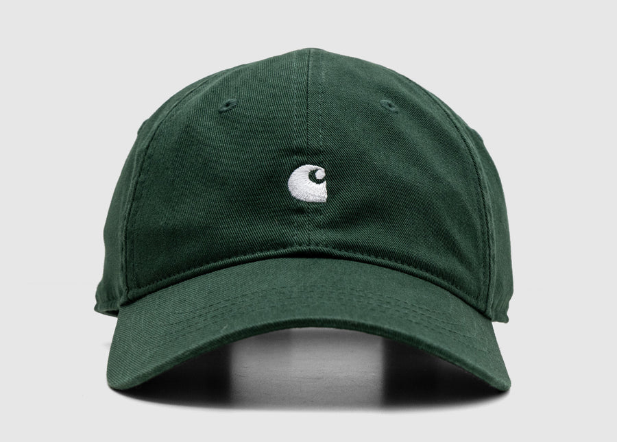 Carhartt WIP Madison Logo Cap Conifer / White