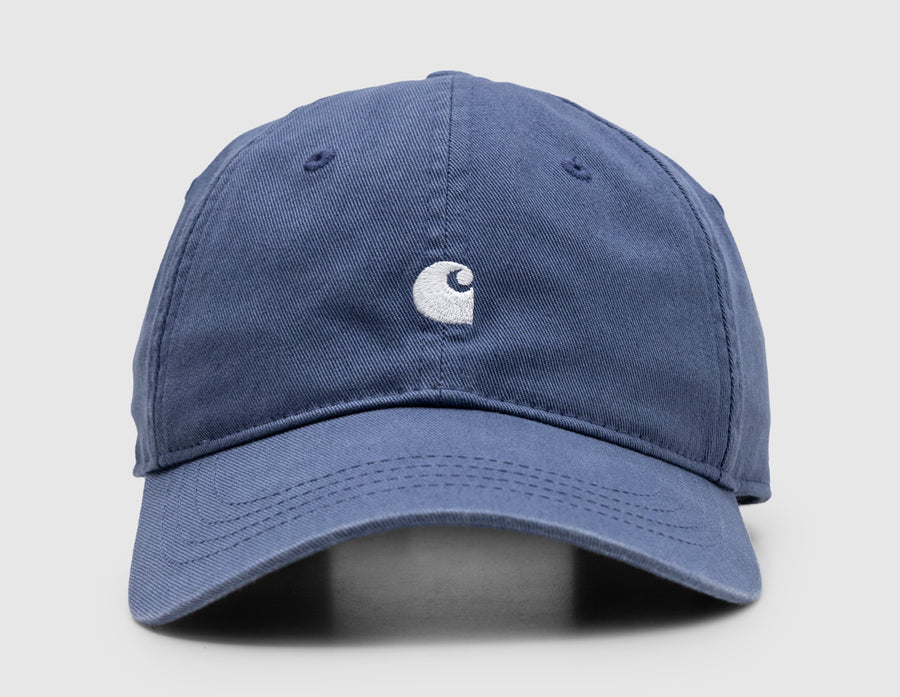 Carhartt WIP Madison Logo Cap Blue Iris / White