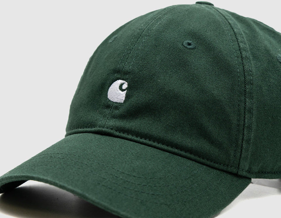 Carhartt WIP Madison Logo Cap Conifer / White