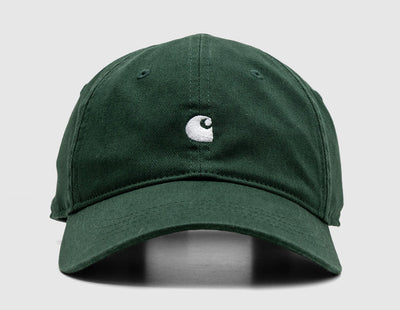Carhartt WIP Madison Logo Cap Conifer / White
