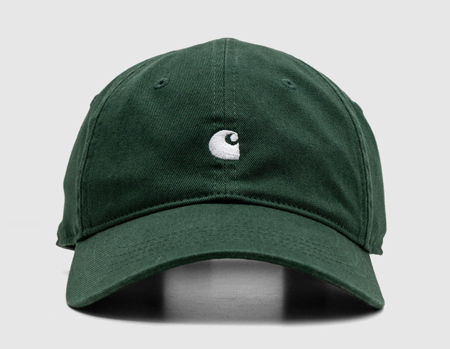 Carhartt WIP Madison Logo Cap Conifer / White