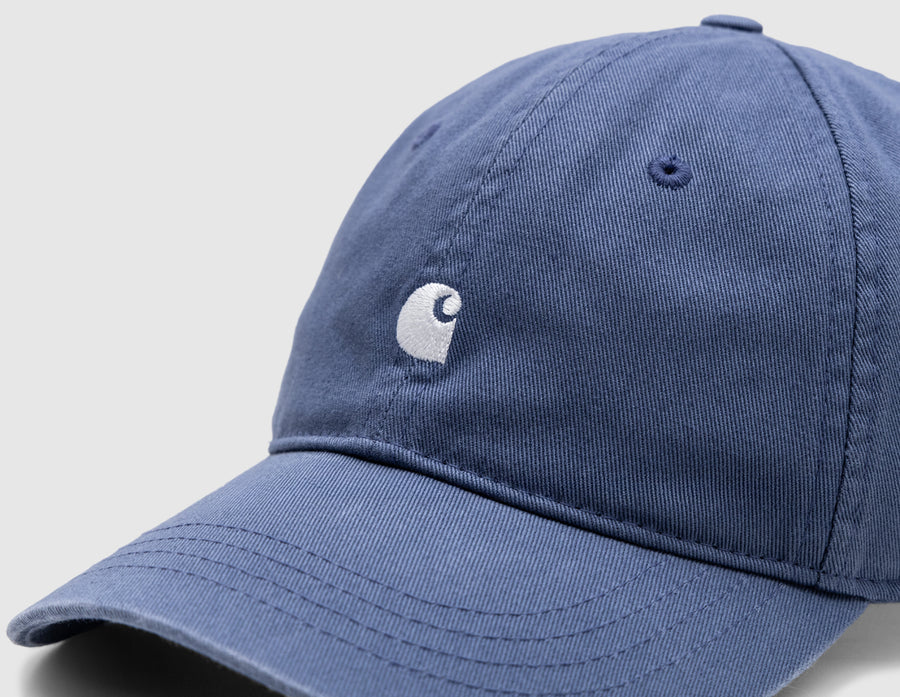 Carhartt WIP Madison Logo Cap Blue Iris / White