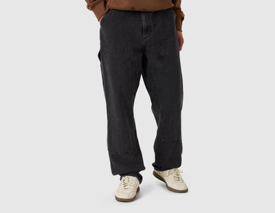 Carhartt WIP Double Knee Pants / Black Stone Washed