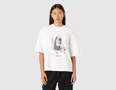 Carhartt WIP Women's Pepe Card T-shirt White / Black