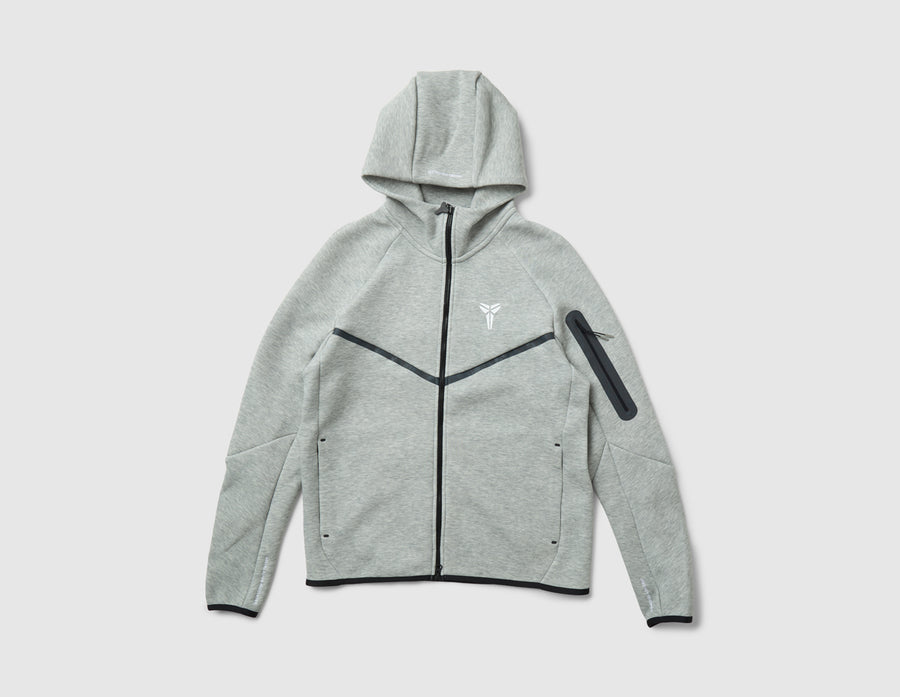 Nike Kobe Tech Fleece Windrunner Jacket Dark Grey Heather / White