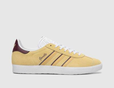 adidas Originals Women's Gazelle Almost Yellow / Oat - Maroon - Sneakers