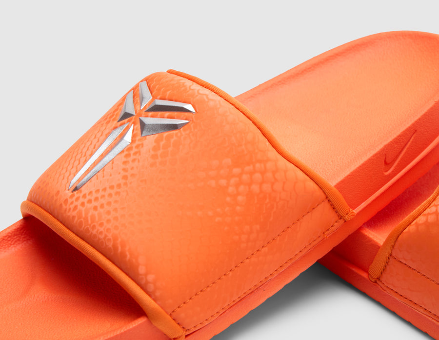 Nike Kobe Offcourt Slide Safety Orange / Metallic Silver