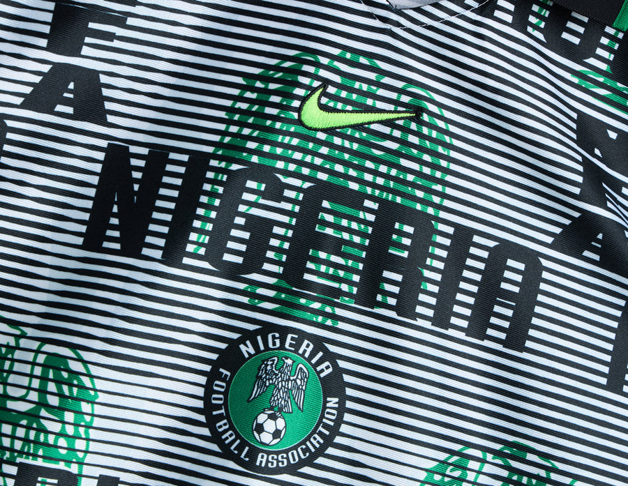 Nike Nigeria Energy Jersey White / Black - Pine Green