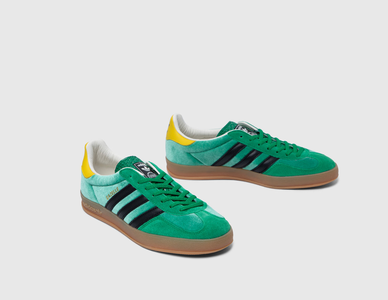 adidas Originals Gazelle Indoor Green / Black - Gum - size