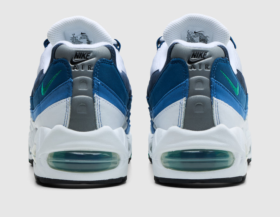 Nike Air Max 95 OG White / Emerald Green - Lake Blue