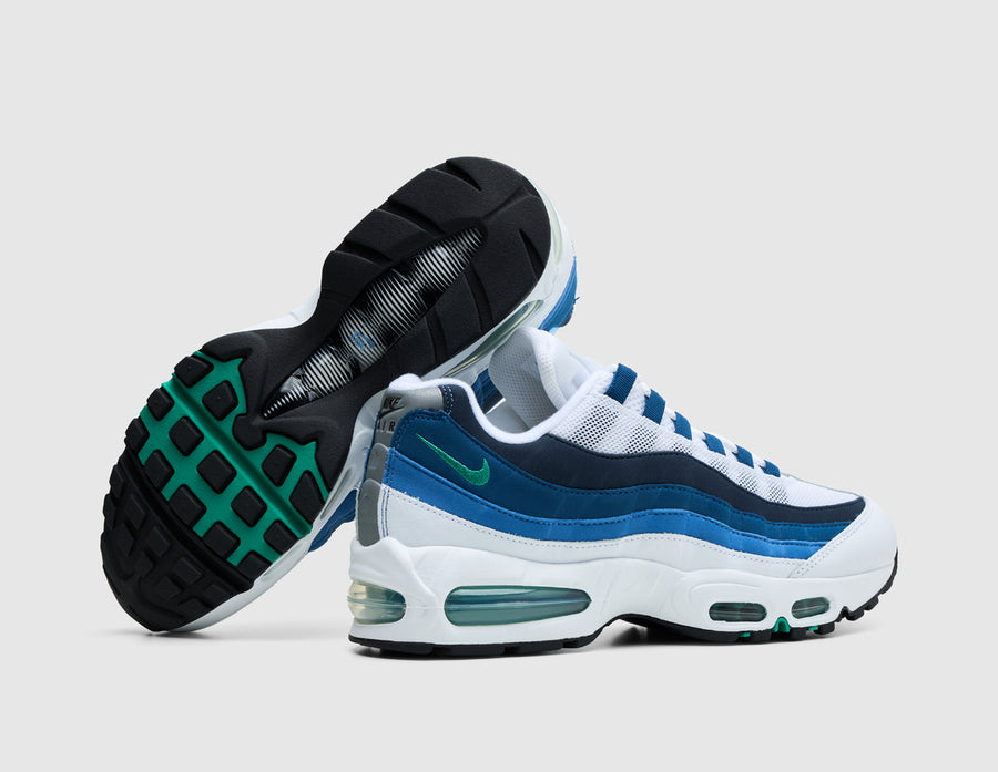 Nike Air Max 95 OG White / Emerald Green - Lake Blue