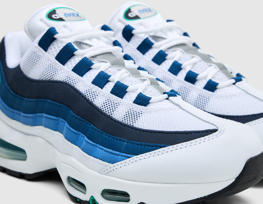 Nike Air Max 95 OG White / Emerald Green - Lake Blue
