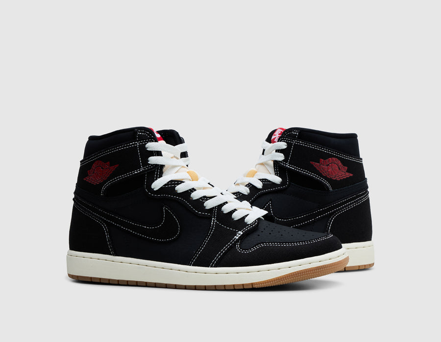 Jordan 1 Retro High OG Flight Club Black / University Red - Sail