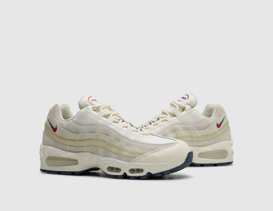 Nike Air Max 95 OG Pale Ivory / University Red - Light Khaki