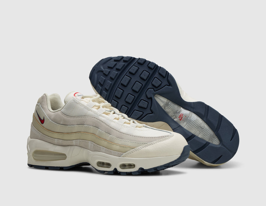 Nike Air Max 95 OG Pale Ivory / University Red - Light Khaki