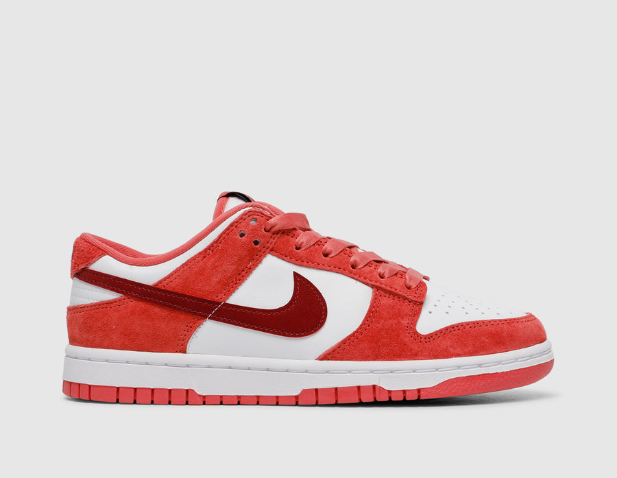 Nike Women's Dunk Low Valentines Day White / Team Red - Adobe