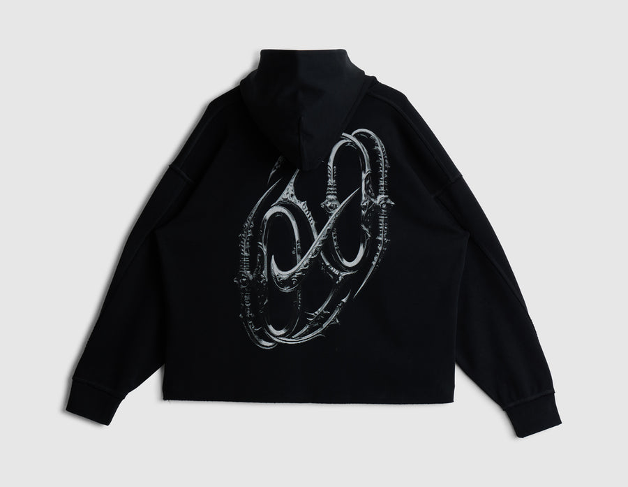 Nike Double Zero Fleece Hoodie Black / Ice Silver