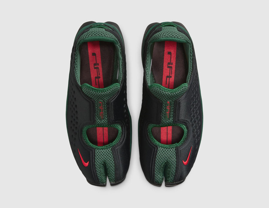 Nike Women's Air Rift 2 Black / Fire Red - Team Dark Green