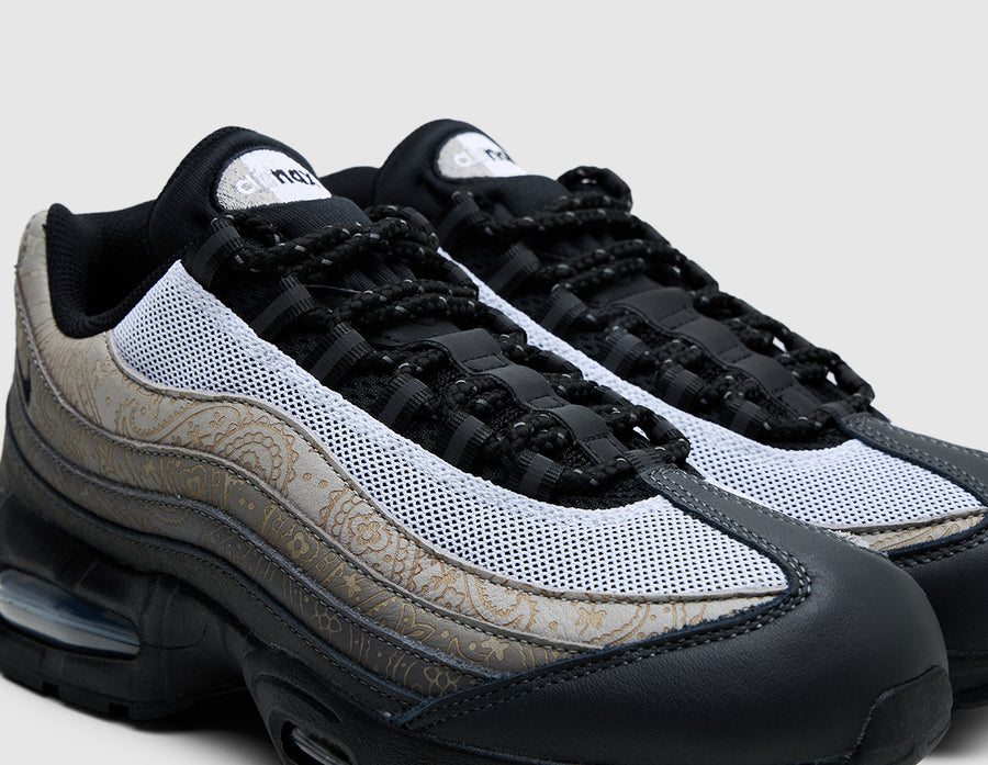 Nike Air Max 95 Big Bubble Leather White / Black - Light Graphite
