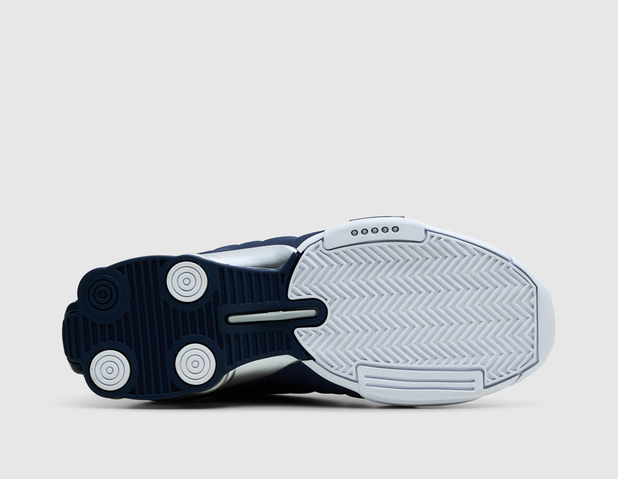 Nike Shox BB4 White / Midnight Navy - Metallic Silver