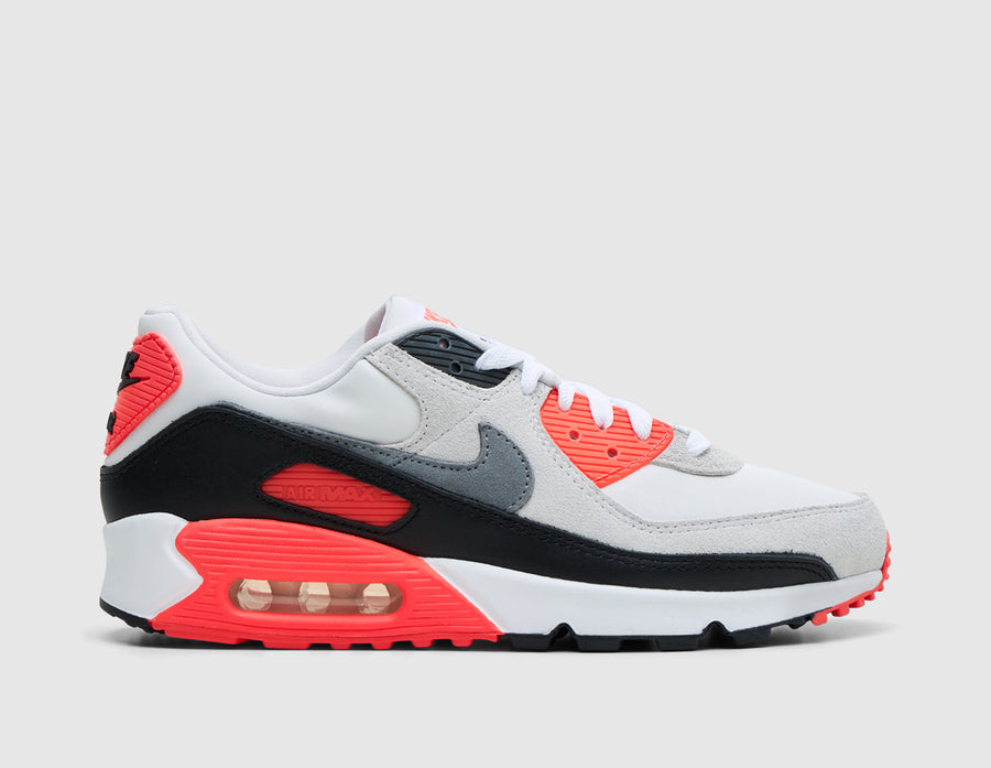 Nike Air Max 90 Infrared 3M White / Particle Grey - Light Smoke Grey