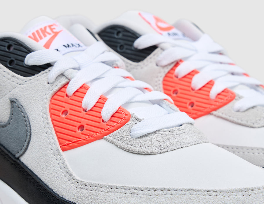 Nike Air Max 90 Infrared 3M White / Particle Grey - Light Smoke Grey