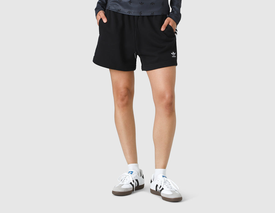 adidas Originals Women s 3 Stripes French Terry Shorts Black size Canada