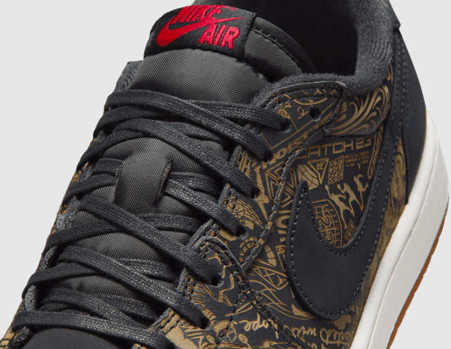 Jordan 1 Low OG "Laser" Black / Varsity Red - Summit White