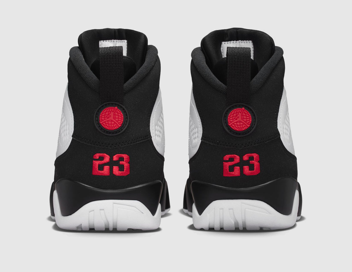 Jordan 9 Retro White / True Red - Black