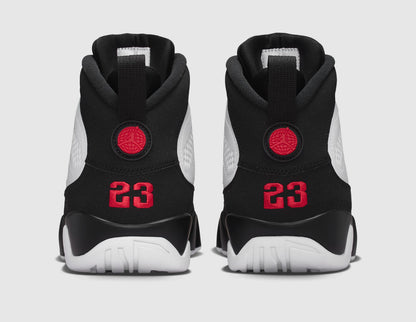 Jordan 9 Retro White / True Red - Black