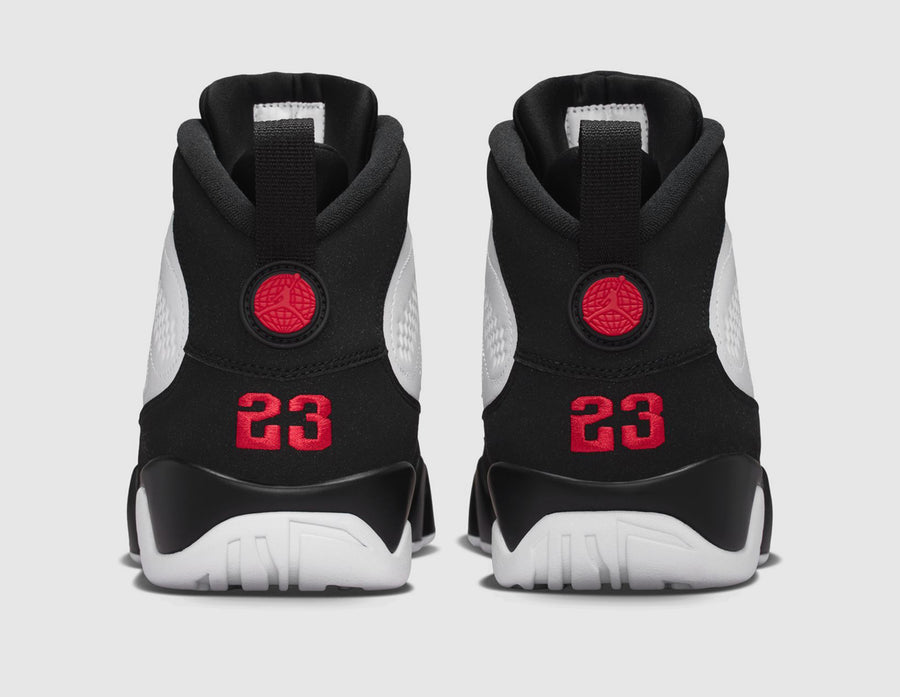 Jordan 9 Retro White / True Red - Black