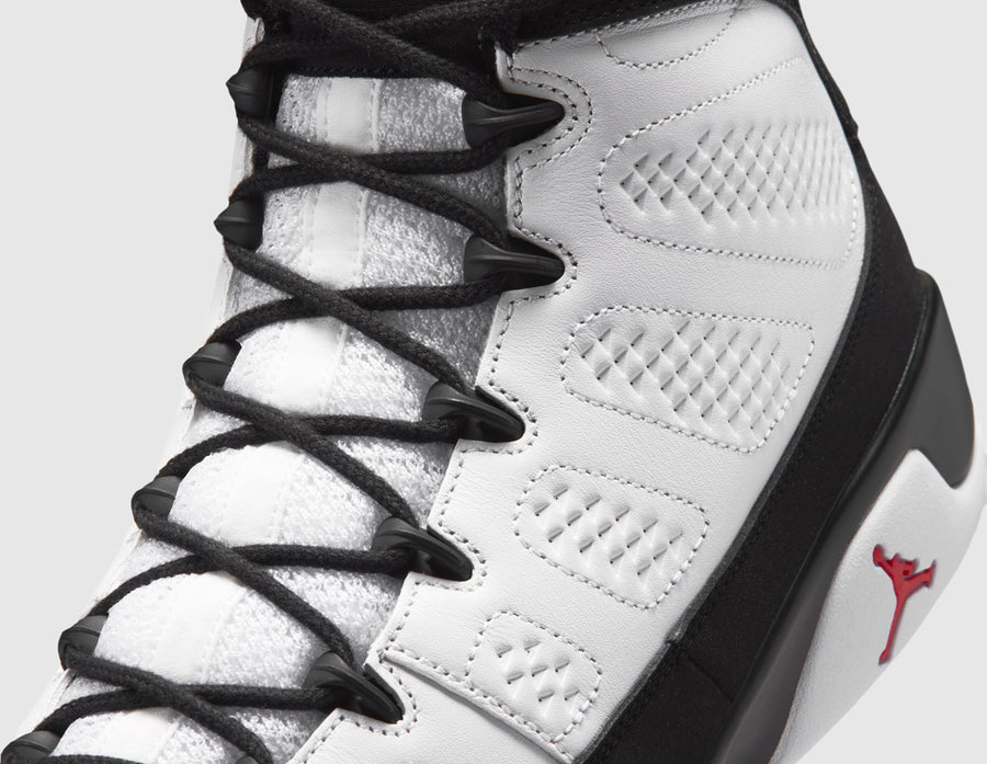 Jordan 9 Retro White / True Red - Black