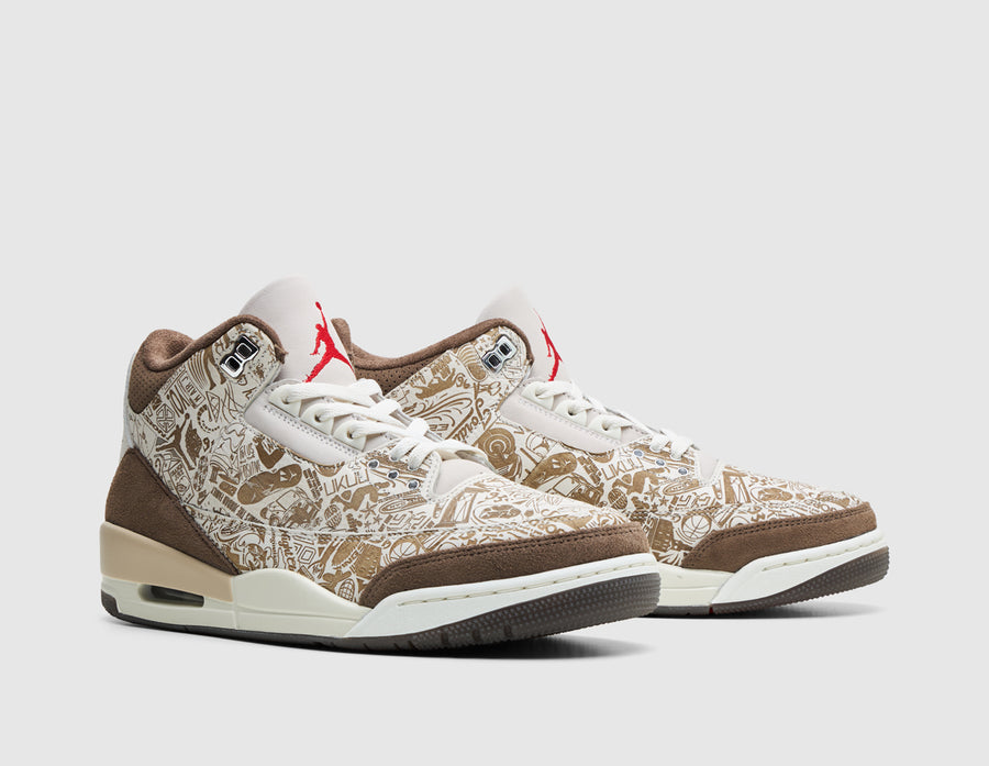 Jordan 3 Retro Laser Phantom / University Red - Palomino