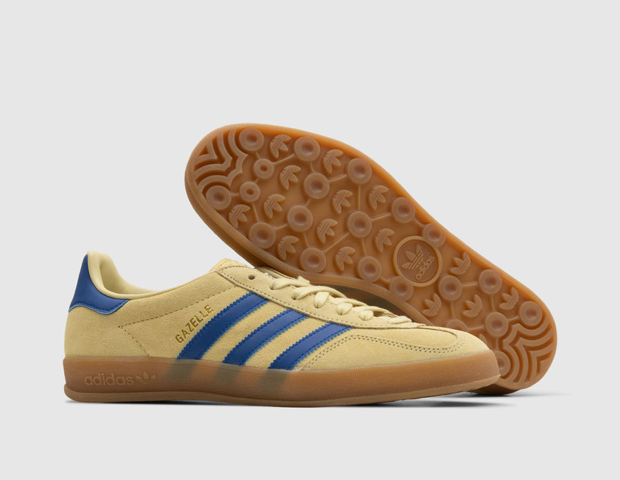 adidas Originals Gazelle Indoor Powder Yellow / Team Royal Blue - Footwear White