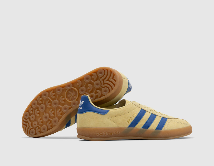 adidas Originals Gazelle Indoor Powder Yellow / Team Royal Blue - Footwear White