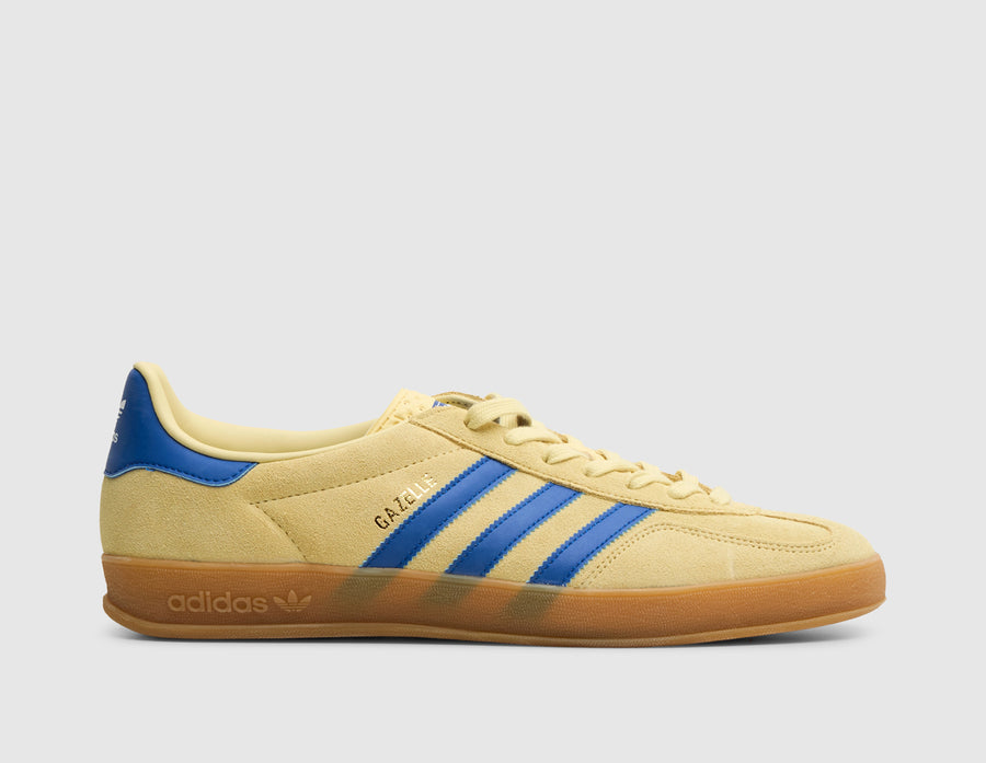 adidas Originals Gazelle Indoor Powder Yellow / Team Royal Blue - Footwear White