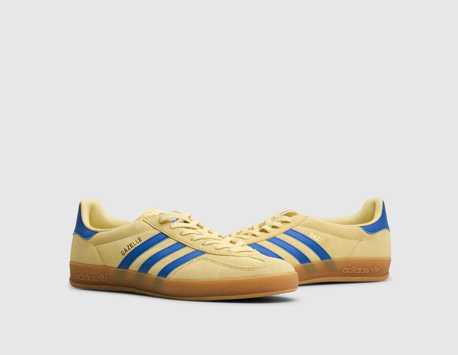 adidas Originals Gazelle Indoor Powder Yellow / Team Royal Blue - Footwear White