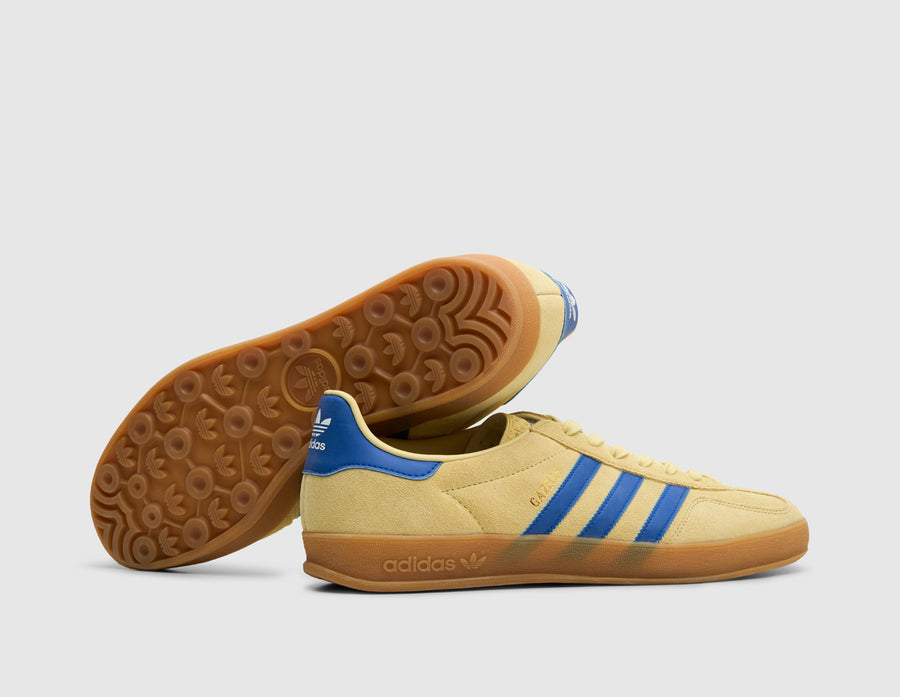 adidas Originals Gazelle Indoor Powder Yellow / Team Royal Blue - Footwear White