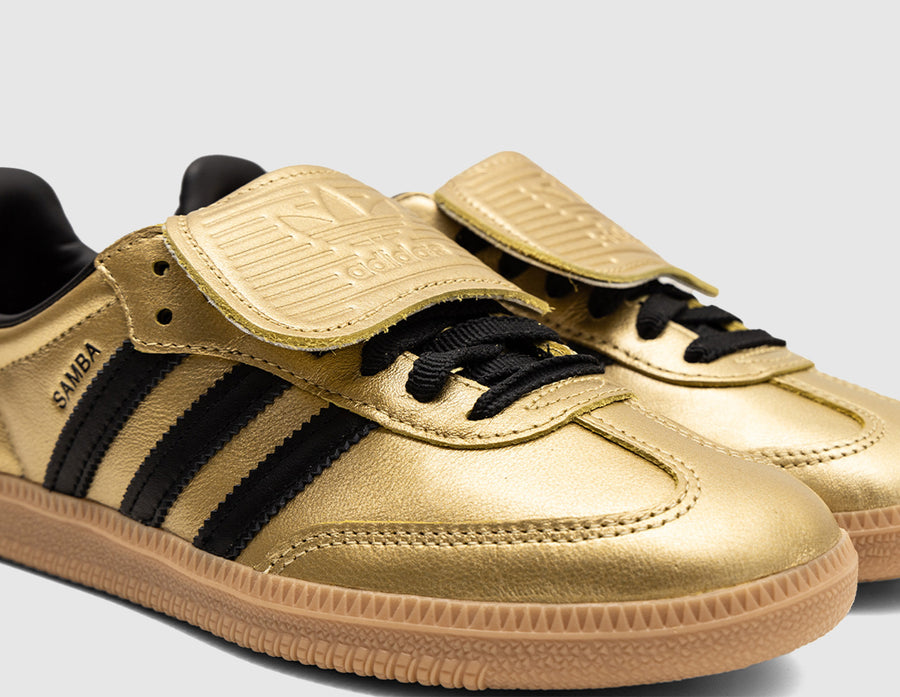 adidas Originals Women's Samba LT Gold Metallic / Core Black - Gum