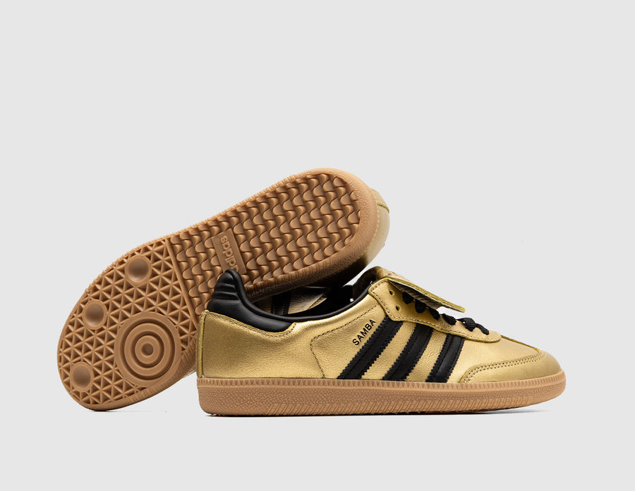 adidas Originals Women's Samba LT Gold Metallic / Core Black - Gum