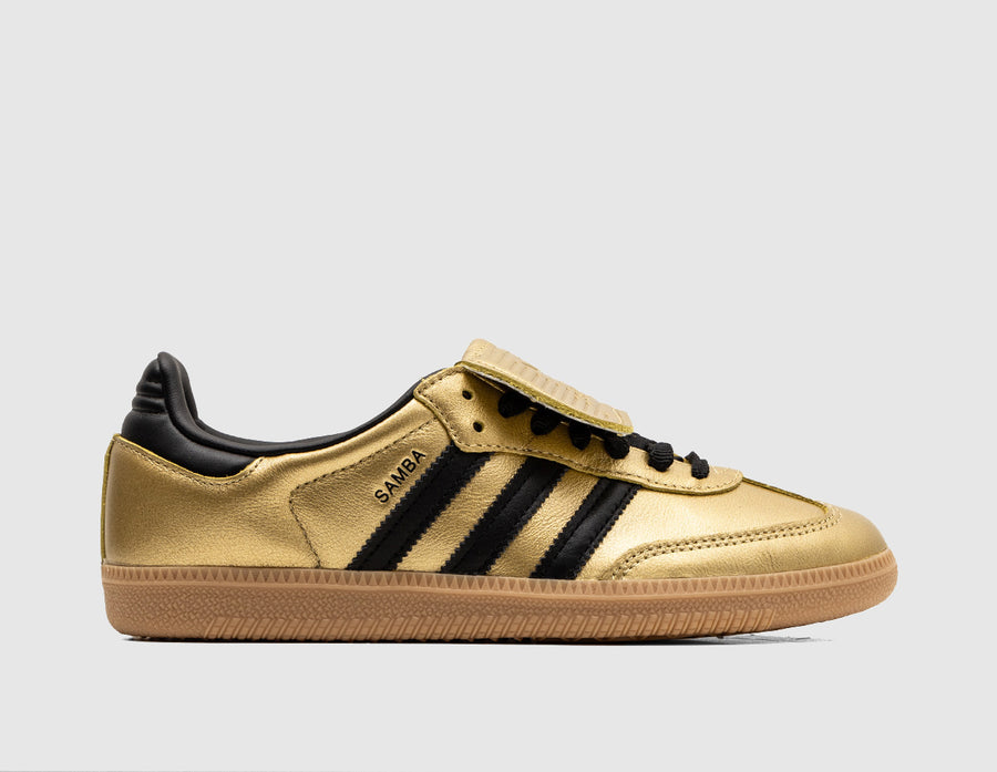 adidas Originals Women's Samba LT Gold Metallic / Core Black - Gum