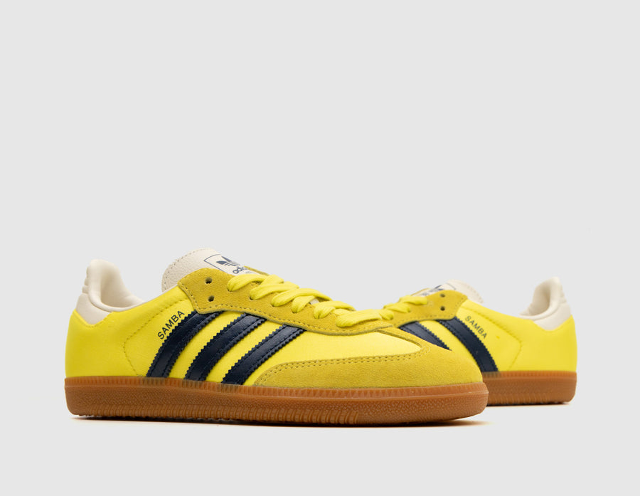 adidas Originals Women's Samba OG Shock Yellow / Night Indigo - Cream White