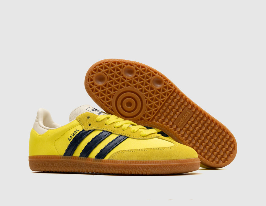 adidas Originals Women's Samba OG Shock Yellow / Night Indigo - Cream White